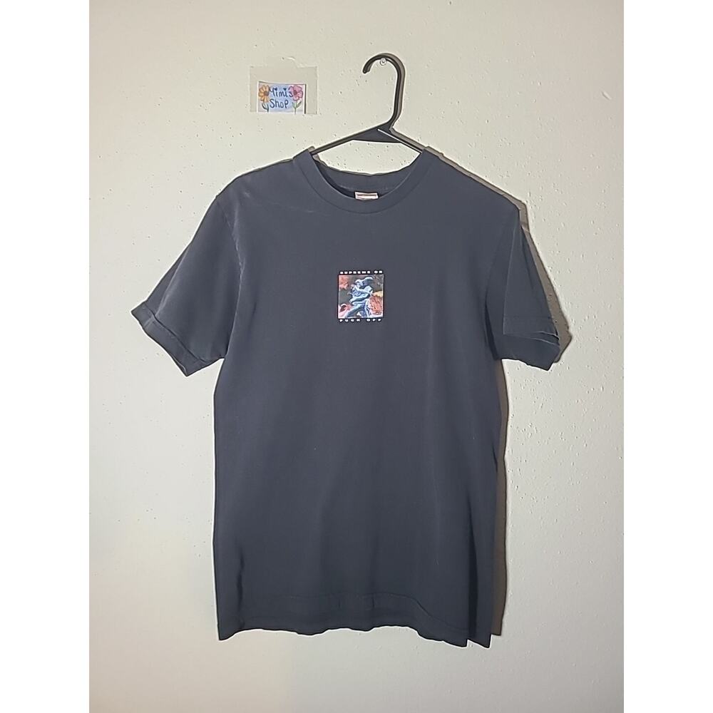 Supreme Cyber Tee Shirt Mens Size M Black SS17 2017 F**K Off T-Shirt Rare Used